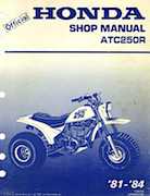 Atv Honda 1981-1984 - Honda ATC250R Shop Manual