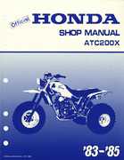 Atv Honda 1983-1985 - ATC 200X Shop Manual