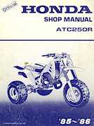 Atv Honda 1985-1986 - Honda ATC250R Shop Manual