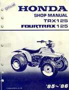Atv Honda 1985-1986 - Honda Trx125 Service Repair Manual