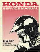 Atv Honda 1986-1987 - Honda TRX70 Service Manual