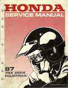 Atv Honda 1987 - Honda Fourtrax Trx250x Service Manual