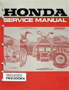 Atv Honda 1993-2000 - Honda Trx300ex Service Manual