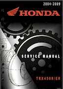 Atv Honda 2004-2009 - Honda TRX450R TRX450ER Service Manual