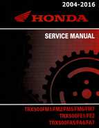 Atv Honda 2004-2016 - Honda Foreman 500 Service Manual