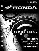 Atv Honda Honda - Foreman 450 1998-2004 Service Repair Manual