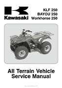 Atv Kawasaki KLF250 - 2003 Service Manual