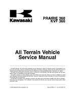 Atv Kawasaki Prairie - 360 Kvf-360 Service Manual