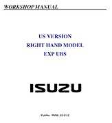 Cars Isuzu 1998-2002 - Isuzu Trooper Workshop Manual