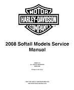 Motorcycles Harley Davidson 2008 - Harley Davidson Softail Models Service Manual