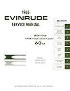Outboard Motors Johnson Evinrude 1965 - Evinrude SportFour HD 60 HP Service Manual 4204