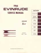Outboard Motors Johnson Evinrude 1966 - Evinrude 5HP Outboards Service Manual Item No 4278