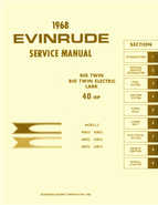 Outboard Motors Johnson Evinrude 1968 - Evinrude 40HP Big Twin Service Manual