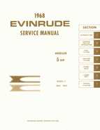 Outboard Motors Johnson Evinrude 1968 - Evinrude 5HP Angler Outboards Service Repair Manual P N 4478