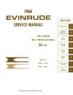Outboard Motors Johnson Evinrude 1968 - Evinrude Ski-Twin 33HP Service Manual