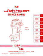 Outboard Motors Johnson Evinrude 1970 - Johnson 115HP Outboard Service Manual