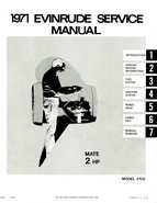 Outboard Motors Johnson Evinrude 1971 - Evinrude Mate 2HP Outboards Service Manual