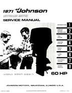 Outboard Motors Johnson Evinrude 1971 - Johnson 60HP Outboards Service Manual