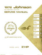 Outboard Motors Johnson Evinrude 1972 - Johnson 2HP Outboard Service Manual