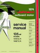 Outboard Motors Johnson Evinrude 1974 - Johnson 135HP Outboards Service Manual