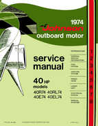 Outboard Motors Johnson Evinrude 1974 - Johnson 40HP Outboards Service Manual