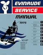 Outboard Motors Johnson Evinrude 1975 - Evinrude 40 HP Service Manual 5093