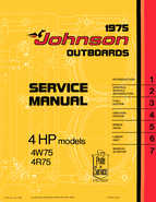 Outboard Motors Johnson Evinrude 1975 - Johnson 4HP Outboards Service Manual