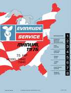Outboard Motors Johnson Evinrude 1976 - Evinrude 75 HP Service Manual Outboards P N 506730