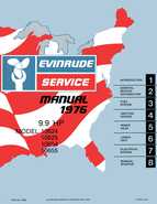 Outboard Motors Johnson Evinrude 1976 - Evinrude 9 9 HP Service Manual Genuine Models P N 5188