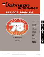 Outboard Motors Johnson Evinrude 1978 - Johnson Service Manual 6 HP Outboard Motor Service Manual P N JM 7804