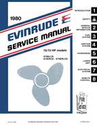 Outboard Motors Johnson Evinrude 1980 - Evinrude Outboards Service And Repair Manual 70 75HP Models P N 5494