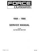 Outboard Motors Mercury 1984-1986 - 4HP Force Outboards