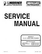 Outboard Motors Mercury 1990 - Mercury Mariner 4 5 102CC Outboards Service Manual