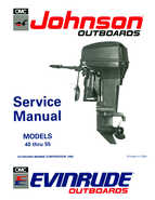 Outboard Motors Johnson Evinrude 1991 - Johnson Evinrude 40 Thru 55 Service Manual