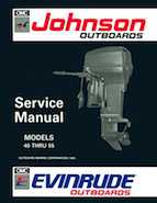 Outboard Motors Johnson Evinrude 1992 - Johnson Evinrude EN 40 Thru 55 Service Manual PN 508143