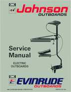 Outboard Motors Johnson Evinrude 1993 - Johnson Evinrude ET Electric Outboards Service Manual PN 508280