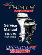 1996 Johnson Evinrude Outboards 8 thru 15 Four-Stroke repair Manual