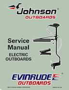 Outboard Motors Johnson Evinrude 1997 - Johnson Evinrude EU Electric Outboards Service Manual 507260