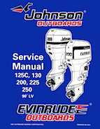 Outboard Motors Johnson Evinrude 1998 - Johnson Evinrude EC 125C 130 200 225 250 90 LV Service Manual 520212