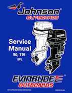 1998 Johnson Evinrude 90 115 SPL Service Manual Manual P N 520209