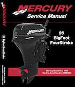 Outboard Motors Mercury 1998 - Plus Mercury Mariner 25hp Bigfoot Service Manual