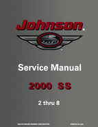 Outboard Motors Johnson Evinrude 2000 - Johnson SS 2 Thru 8 Outboards Service Manual