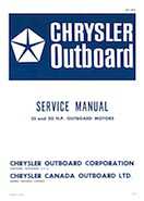 Outboard Motors Chrysler Chrysler - 25 And 30 HP Outboards OB 1894 Service Manual