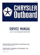 Outboard Motors Chrysler Chrysler - 4 HP Outboard OB 2278 Service Manual