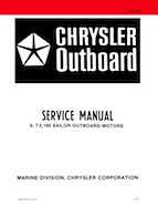Outboard Motors Chrysler Chrysler - 6 7 5 180 Sailor Outboards OB 3330 Service Manual