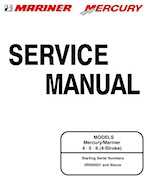 Outboard Motors Mercury Mercury - Mariner 4 5 6HP 4-Stroke Service Manual