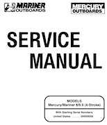 Outboard Motors Mercury Mercury - Mariner 8-9 9 4-Stroke Service Manual
