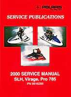 Personal Watercraft Polaris 2000 - Polaris Pro 785 Service Manual
