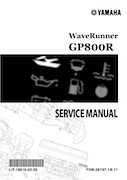 Personal Watercraft Yamaha 2001-2005 - Yamaha WaveRunner GP800R Service Manual