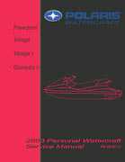 Personal Watercraft Polaris 2003 - Polaris Freedom Virage Genesis PWC Service Manual